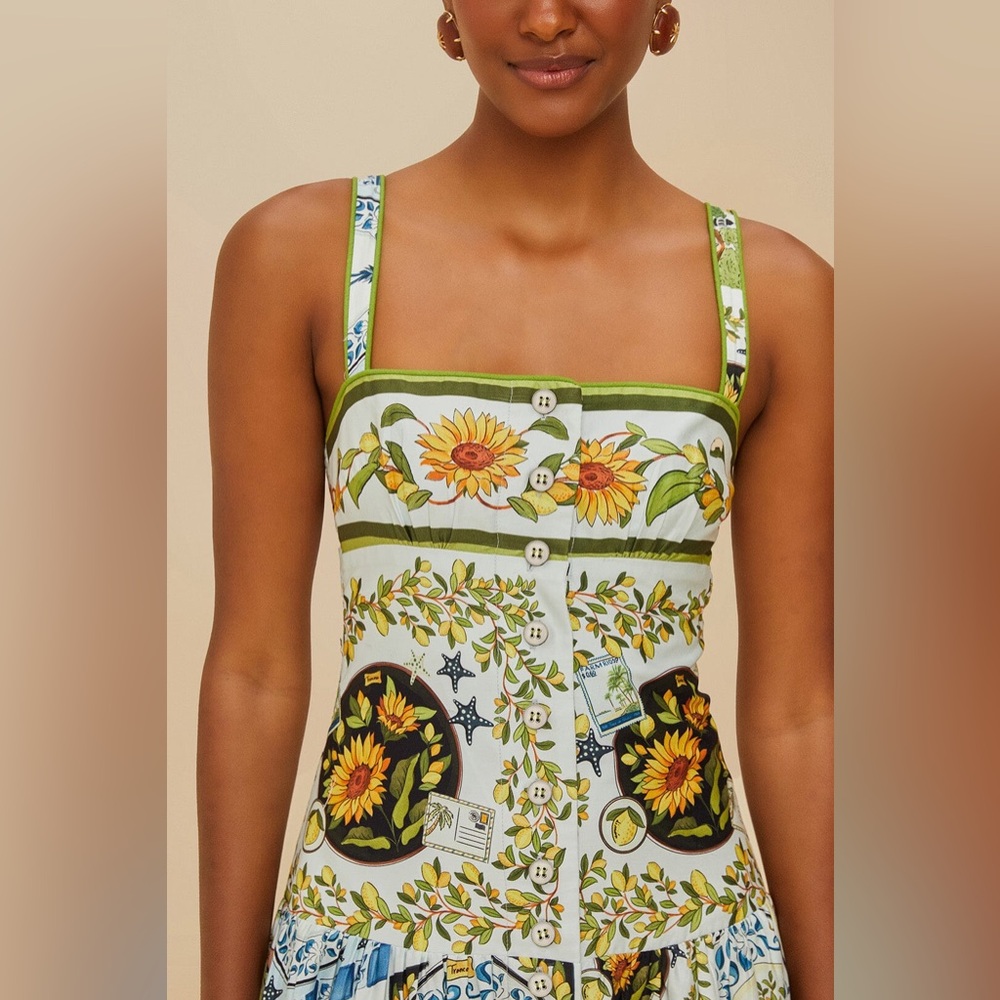 FARM Rio Multicolor Patchwork High-Low Dress - Picture 7 of 16